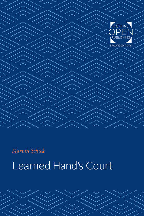 Book cover of Learned Hand's Court