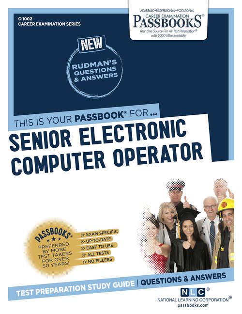 Book cover of Senior Electronic Computer Operator: Passbooks Study Guide (Career Examination Series)