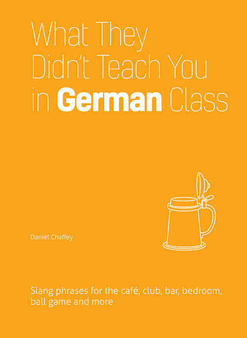 Book cover of What They Didn't Teach You in German Class: Slang Phrases for the Cafe, Club, Bar, Bedroom, Ball Game and More