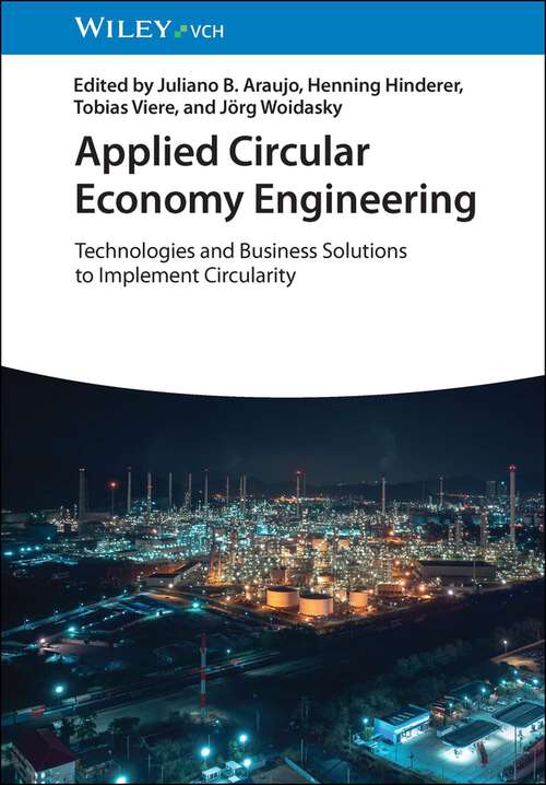 Book cover of Applied Circular Economy Engineering: Technologies and Business Solutions to Implement Circularity