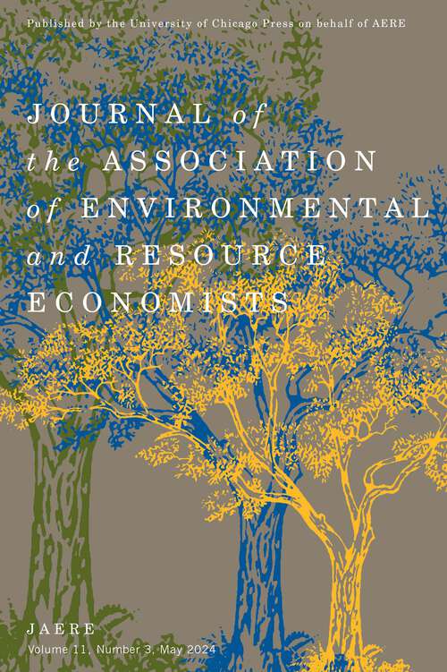 Book cover of Journal of the Association of Environmental and Resource Economists, volume 11 number 3 (May 2024)