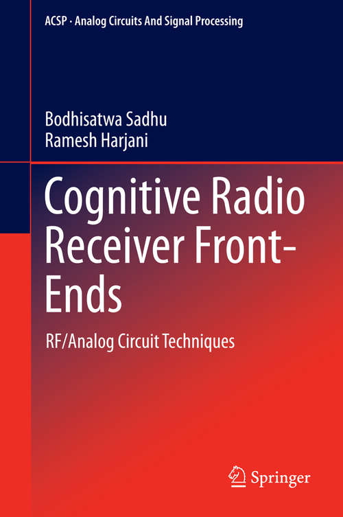 Book cover of Cognitive Radio Receiver Front-Ends