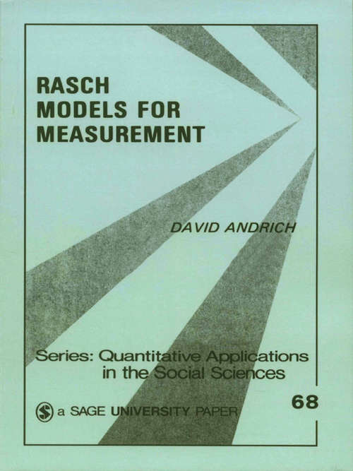 Book cover of Rasch Models for Measurement: SAGE Publications