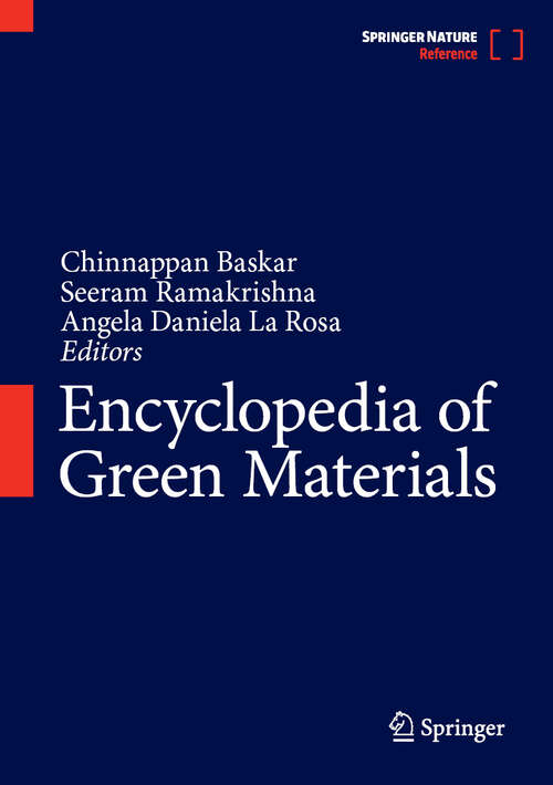 Book cover of Encyclopedia of Green Materials