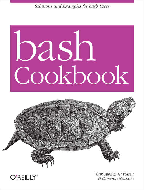 Book cover of bash Cookbook
