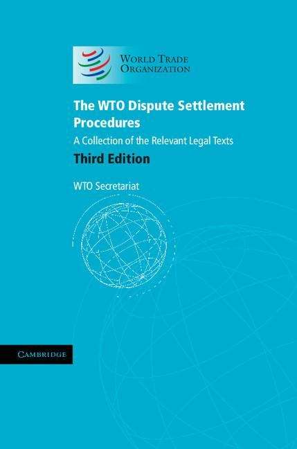 Book cover of The Wto Dispute Settlement Procedures
