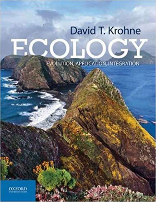 Book cover of Ecology: Evolution, Application, Integration