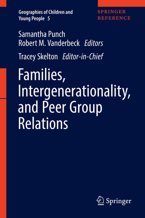 Book cover of Families, Intergenerationality, and Peer Group Relations