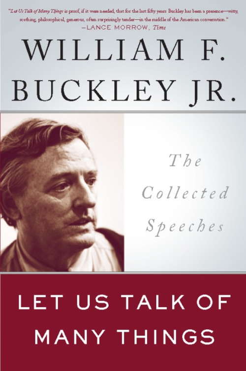 Book cover of Let Us Talk of Many Things: The Collected Speeches