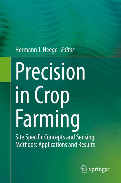 Book cover of Precision in Crop Farming: Applications and Results