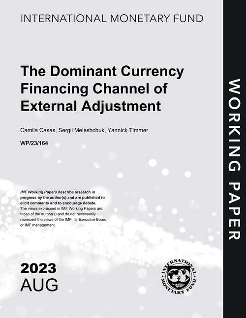 Book cover of The Dominant Currency Financing Channel of External Adjustment (Imf Working Papers)