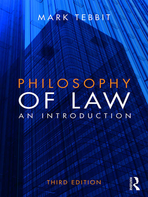 Book cover of Philosophy of Law: An Introduction