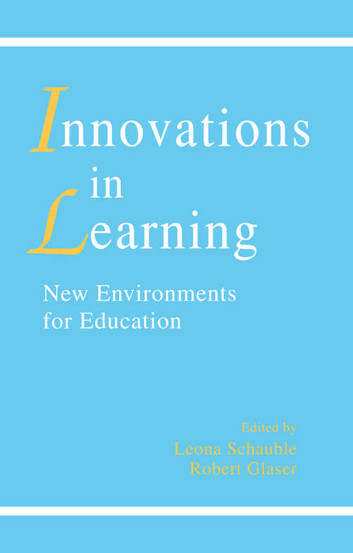 Book cover of innovations in Learning: New Environments for Education