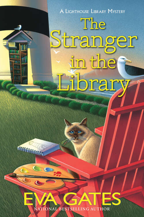 Book cover of The Stranger in the Library (A Lighthouse Library Mystery #11)