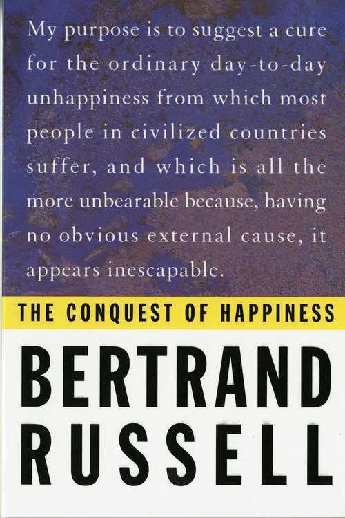 Book cover of The Conquest Of Happiness