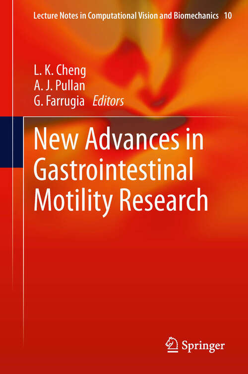 Book cover of New Advances in Gastrointestinal Motility Research
