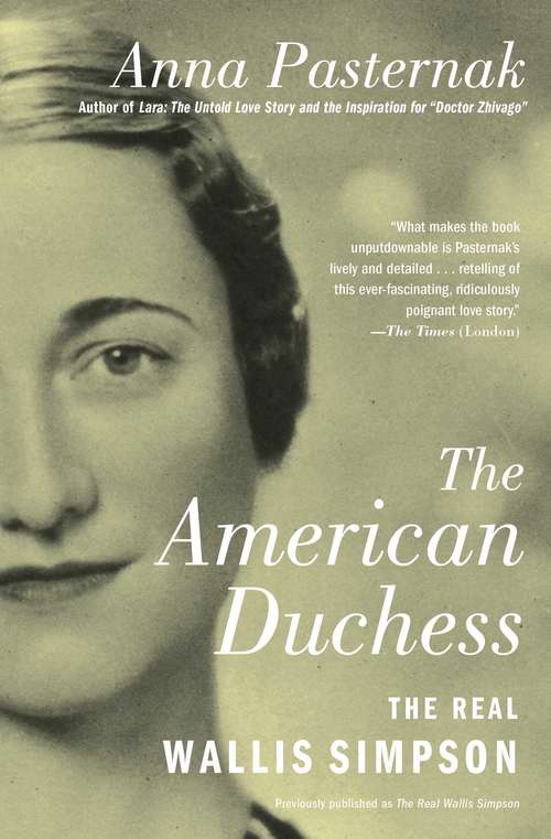 Book cover of The American Duchess: The Real Wallis Simpson