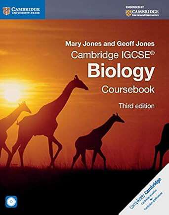 Book cover of Cambridge IGCSE Biology Coursebook (Third Edition)