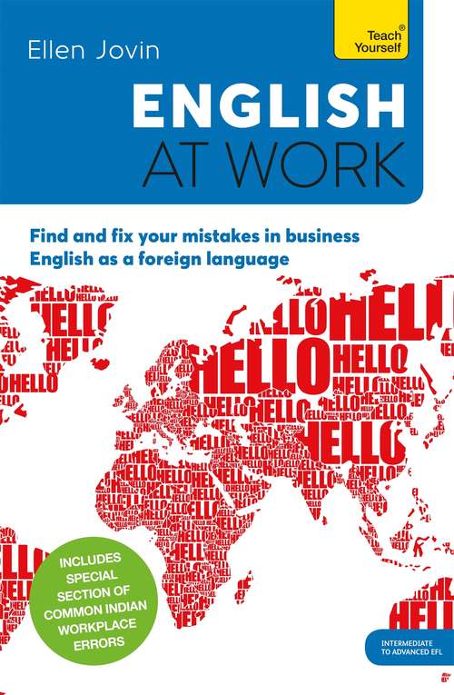 Book cover of English at Work: Find and Fix your Mistakes in Business English as a Foreign Language