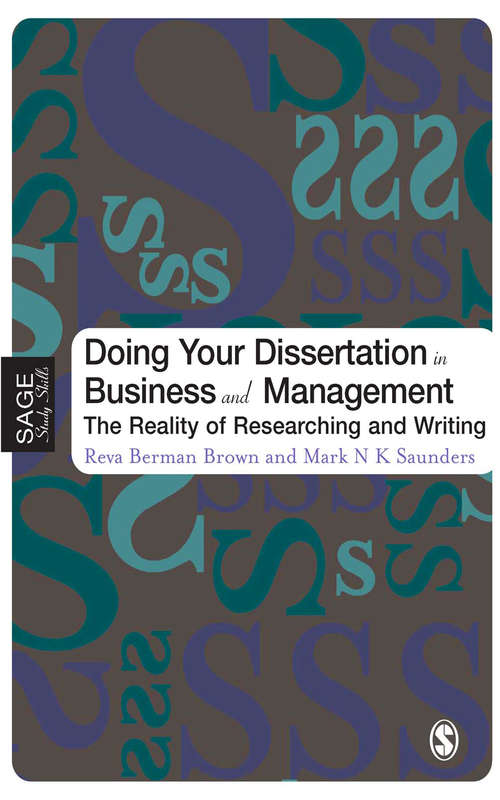 Book cover of Doing Your Dissertation in Business and Management