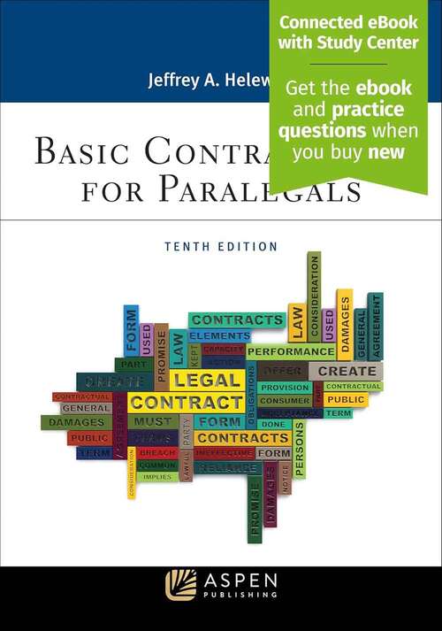 Book cover of Basic Contract Law For Paralegals (Tenth Edition) (Aspen Paralegal Ser.)