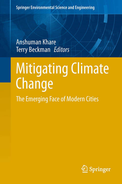 Book cover of Mitigating Climate Change: The Emerging Face of Modern Cities