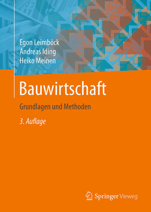 Book cover of Bauwirtschaft: Grundlagen und Methoden