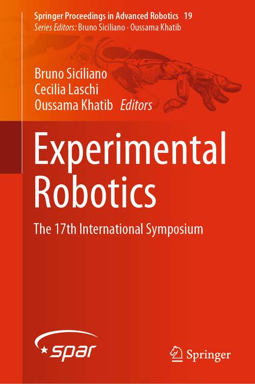 Book cover of Experimental Robotics: The 17th International Symposium (1st ed. 2021) (Springer Proceedings in Advanced Robotics #19)