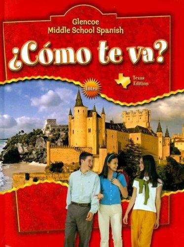 Book cover of Glencoe Middle School Spanish: ¿Como te va? (Texas Edition)