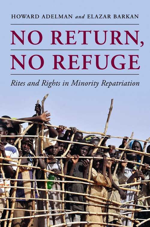 Book cover of No Return, No Refuge: Rites and Rights in Minority Repatriation