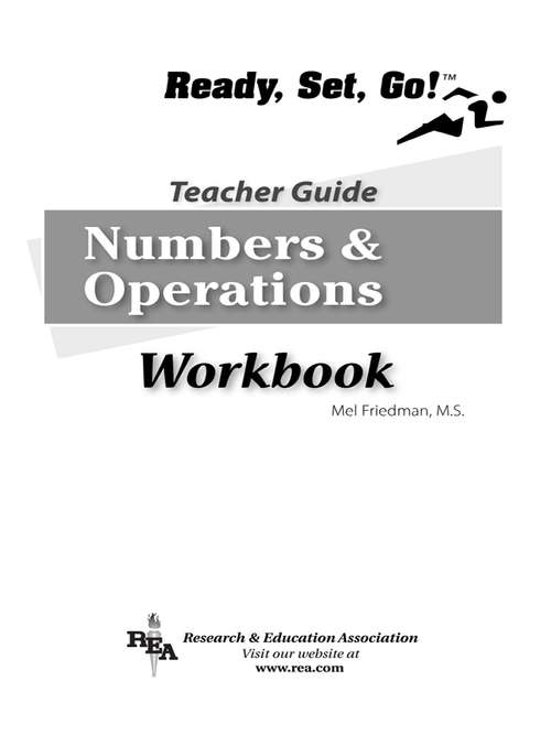 Book cover of Numbers and Operations Workbook: Teacher Guide