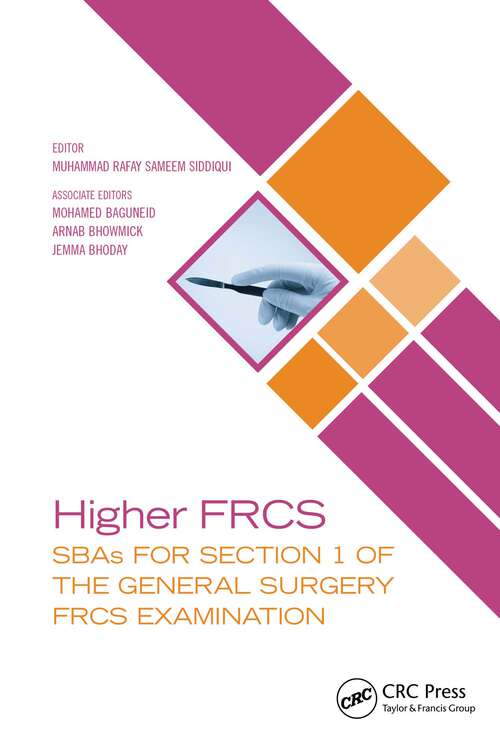 Book cover of Higher FRCS: SBAs for Section 1 of the General Surgery FRCS Examination
