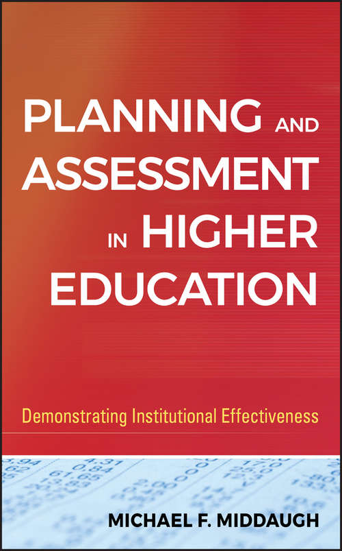 Book cover of Planning and Assessment in Higher Education