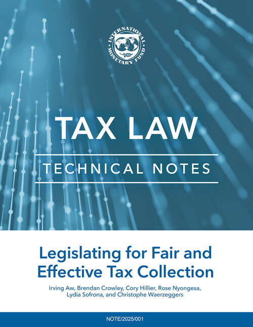 Book cover of Legislating for Fair and Effective Tax Collection