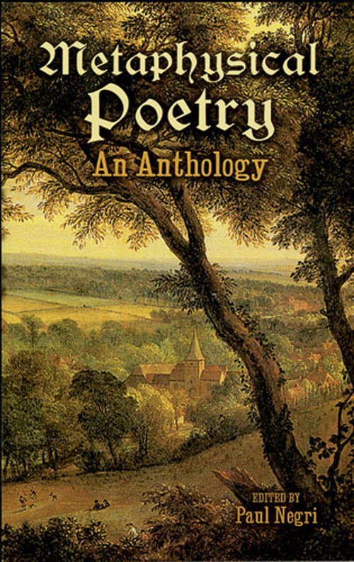 Book cover of Metaphysical Poetry: An Anthology