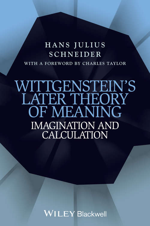 Book cover of Wittgenstein's Later Theory of Meaning