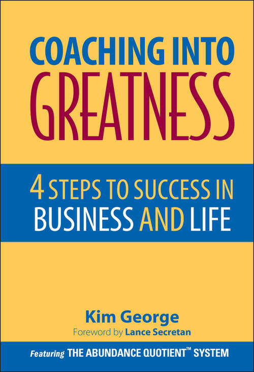 Book cover of Coaching Into Greatness