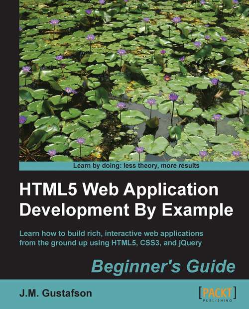 Book cover of HTML5 Web Application Development By Example Beginner's guide