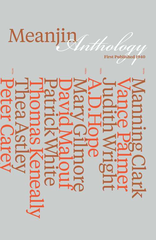 Book cover of Meanjin Anthology