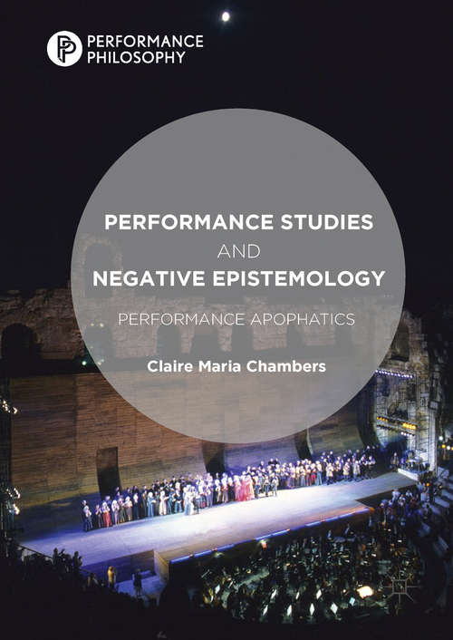 Book cover of Performance Studies and Negative Epistemology