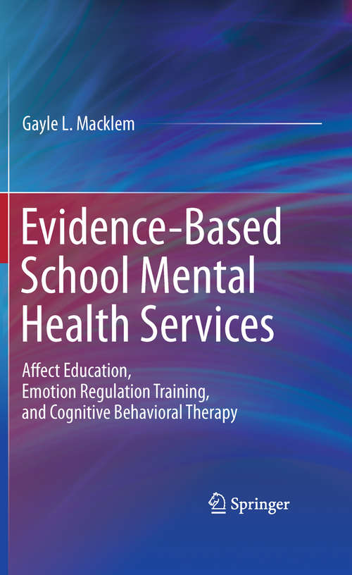 Book cover of Evidence-Based School Mental Health Services