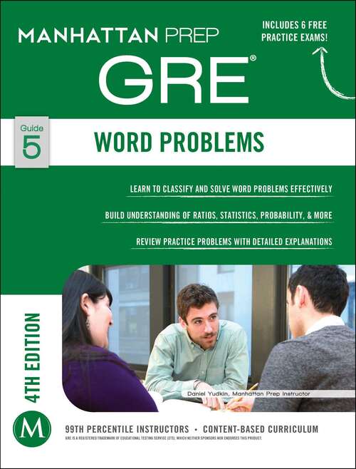 Book cover of GRE Word Problems (Manhattan Prep GRE Strategy Guides)