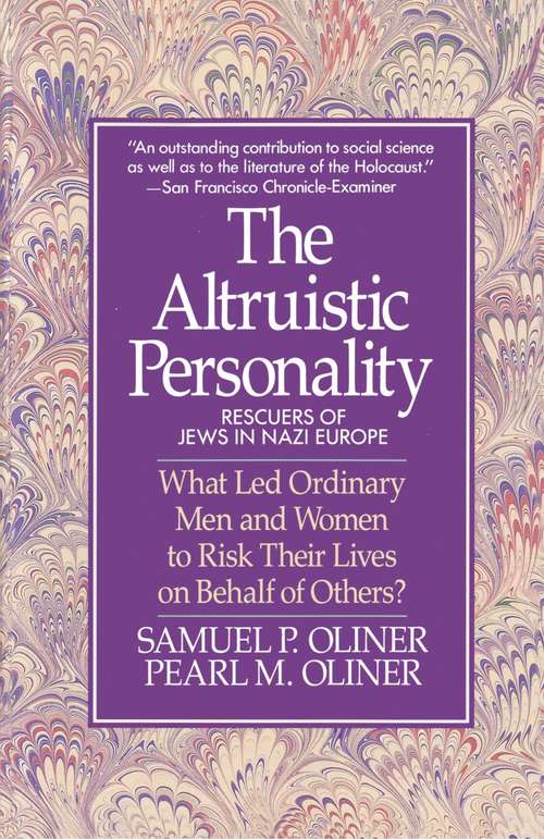 Book cover of Altruistic Personality