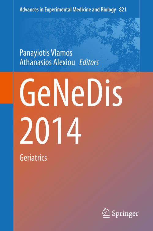 Book cover of GeNeDis 2014
