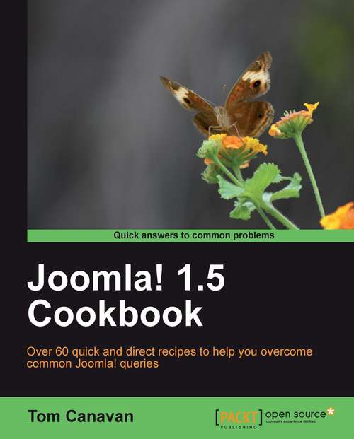 Book cover of Joomla! 1.5 Cookbook
