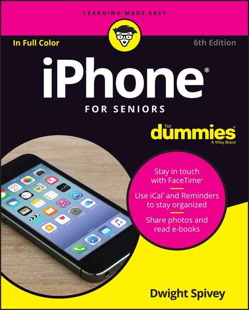 Book cover of iPhone For Seniors For Dummies