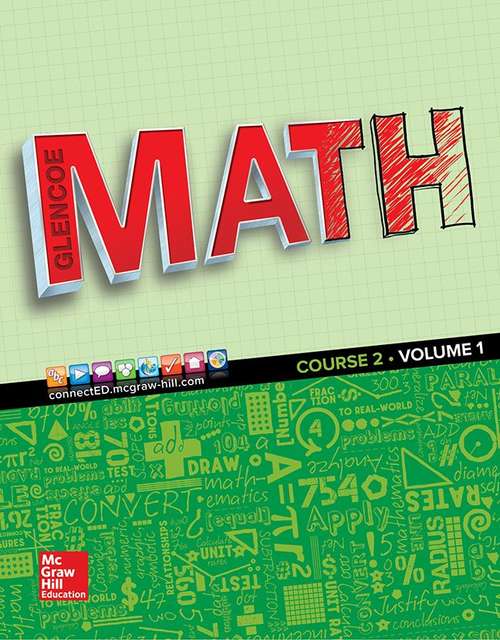 Book cover of Glencoe Math [Course 2, Volume 1]