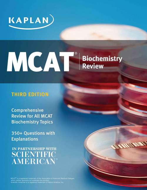 Book cover of MCAT Biochemistry Review: Online + Book