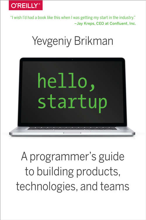Book cover of Hello, Startup