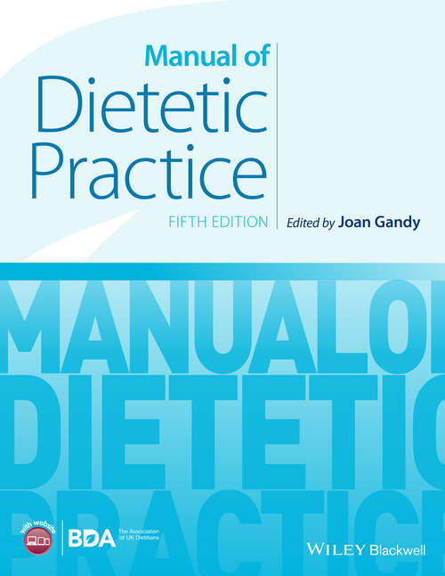 Book cover of Manual of Dietetic Practice